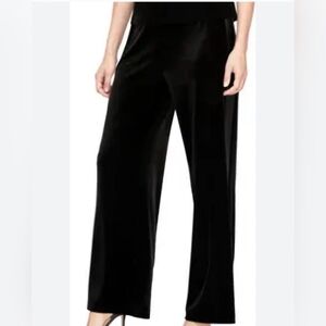 Rachel Zoe Black Velvet Wide Leg Pants